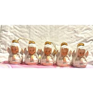 5 Ardalt Porcelain Angel Bell Ornaments